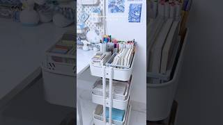 part 33 of my stationery cart organizing ikea organization organizing asmr stationery desk [upl. by Sang]