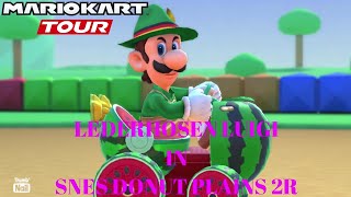 Mario Kart Tour  Lederhosen Luigi in SNES Donut Plains 2R [upl. by Reivad]