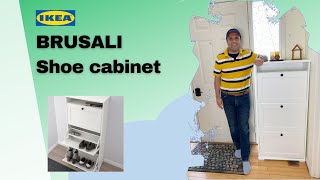 IKEA Brusali Shoe Cabinet  Assembly Instructions  Review Brusali assembly [upl. by Ahtamas]