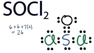 SOCl2 Lewis Structure  How to Draw the Lewis Structure for SOCl2 [upl. by Niatsirt]