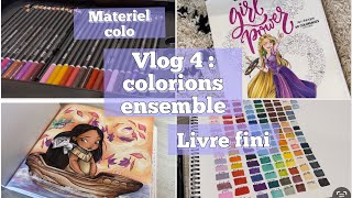 Vlog 4 ✏️  Brutfuner livre terminé livre petite poupée et suite matériel coloriage [upl. by Dranyam]