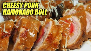 SUPER YUMMY CHEESY PORK HAMONADO ROLL MAPAPA WOW KA SA SARAP [upl. by Ardie868]