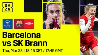 FC Barcelona vs SK Brann  UEFA Womens Champions League 202324 Cuartos De Final Vuelta [upl. by Initirb]