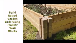 Build Raised Garden Beds Using Planter Wall Blocks [upl. by Llekim998]