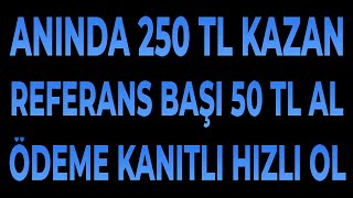 ANLIK 250 TL KAZAN REFERANS BAŞI 50 TL  BORSA AİRDROPU  ANLIK ÇEKİLEBİLİR AİRDROP  ÖDEME KANITLI [upl. by Cerracchio]