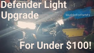 2019 Defender Accessories Them Lights Are How Bright [upl. by Haonam]