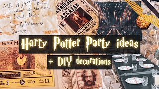 Harry Potter party ideas  DIY Harry Potter decorations [upl. by Shelman878]