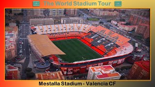 Mestalla Stadium  Valencia CF  The World Stadium Tour [upl. by Lorsung]