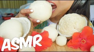 ASMR จาวมะพร้าว COCONUT PULP Fluffy Soft CRUNCHY EATING SOUNDS NO TALKING  SASASMR [upl. by Ellenohs38]