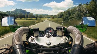 Kawasaki ZXR 750 H1 Onboard RAW Sound 4k [upl. by Fariss]