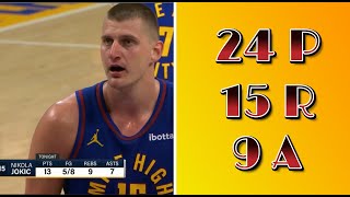 Nikola Jokić Sombor double highlights vs the Los Angeles Lakers 25042024 [upl. by Norramic]