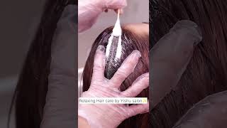 Yishu hair care routine ✨asmr asmrsounds relax asmrvideo headwash haircare [upl. by Manaker168]