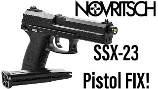 Novritsch SSX23 Pistol Fix For Mag Double Loading BBs and Jamming [upl. by Norvall690]