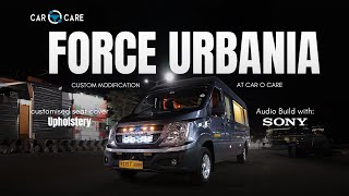 quotForce Urbania Build with Sony Audio Components  Car o Care CustomizationquotTvUpholstry seats etc [upl. by Aneeles]