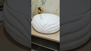 Counter top washbasin fitting plumbing work washbesin plumbing shorts youtubeshorts ytshorts [upl. by Fridlund360]