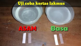 Uji PH Dengan Cairan Asam Dan Basa Pakai Kertas Lakmus Merah Dan Biru [upl. by Sup]