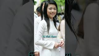 Top 10 Asian Countries With The Most Beautiful School Uniform viralshort viralreels viralvideo [upl. by Nemaj]