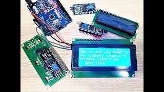 Banggood How to use IIIC I2C TWI SP Serial Interface with 20 x 4 Character LCD and Arduino [upl. by Macpherson81]