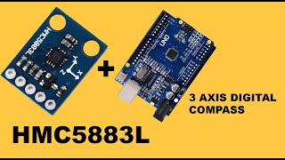 How to easily use HMC5883L Compass Sensor [upl. by Eanrahc]