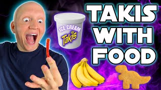 I Tried Takis With Weird Food PT2 [upl. by Ibrab618]