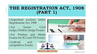 The Registration Act 1908 [upl. by Thorr]