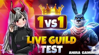 ANIRA IS LIVE GUILD TEST 1V6 🔥 freefire shorts livestream [upl. by Elodia73]