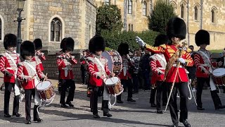 1st Battalion Coldstream Guards Corps of Drums and F Company Scots Guards  Windsor [upl. by Balfore682]