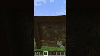 Añadimos textura y el techo al granero minecraft minecrafttutorial minecraftbuilding [upl. by Halullat]