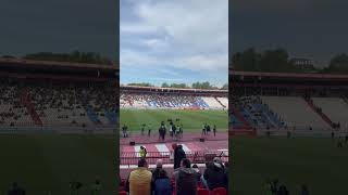 Fans Gearing up for the Red Star Game in Belgrade Serbia travel [upl. by Hsan]