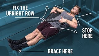 How To Fix The Upright Row Avoid Shoulder Pain amp Maximize Growth [upl. by Eoin]