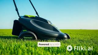 Greenworks 40V 21quot Cordless Lawn Mower MO40L4413 [upl. by Russi925]