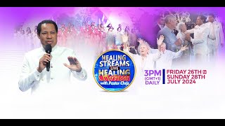 DAY 1 LIVE HEALING STREAMS LIVE HEALING SERVICE WITH PASTOR CHRIS  26TH 2024 [upl. by Ailaht495]