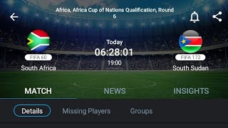 LIVE South Africa VS South Sudan Africa CAF of Nations qualifications Round 6 [upl. by Tatiana]