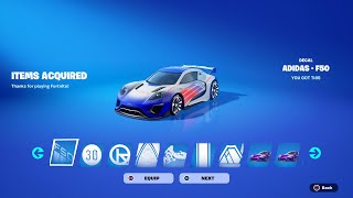 How To Get Adidas F50 Car Body NOW FREE In Fortnite Unlocked Adidas F50 Bundle [upl. by Ahserkal]