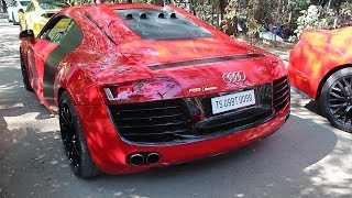 LOUDEST AUDI R8 IN INDIA VF Supercharged w Capristo Exhaust [upl. by Ahusoj]