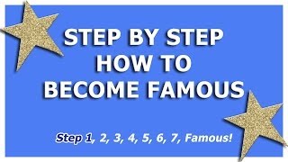 How to become famous  step 1 [upl. by Ellirehs801]