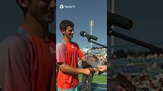 Djokovic STEALS Murrays Trophy 🤣 [upl. by Mun]