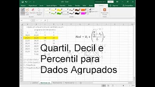 Como calcular quartil decil e percentil para dados agrupados [upl. by Christoforo]