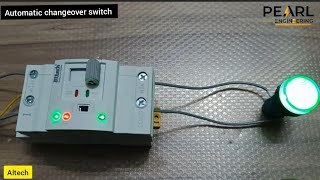 Automatic changeover switch working and wiring  Altech automatic changeover switch [upl. by Epotimet]