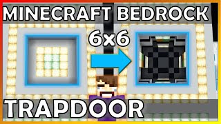 FAST 6x6 Trapdoor Minecraft Console Tutorial Minecraft BedrockJava 119 [upl. by Namwen]