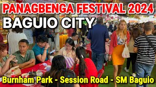 BAGUIO CITY during PANAGBENGA FESTIVAL 2024  Walking Tour  Burnham Parks Session Road SM Baguio [upl. by Lyn]