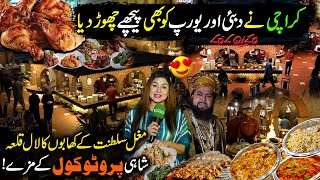 This is Not Dubai or Europe This is Pakistan  Explore Lalqila Restaurant Karachi  HELLO KARACHI [upl. by Mccready]