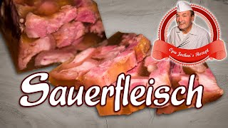 Sauerfleisch selber machen  Wurst selber machen  Opa Jochen´s Rezept [upl. by Atiuqehc]