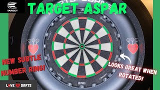 LoveDarts  Target quotAsparquot Pro dartboard THE BOARD THAT LOOKS GREAT ON EVERY ROTATION [upl. by Ahsieket]