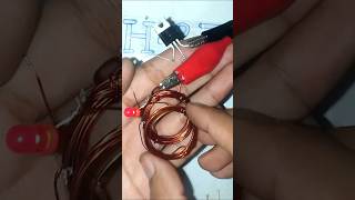 Wireless Energy using Tip 41c Transistor diy youtube shortvideo [upl. by Monreal]