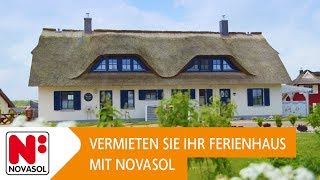 Vermieten Sie Ihr Ferienhaus mit NOVASOL [upl. by Orlan]