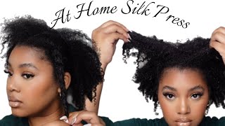 this is why you dont DIY silk press on 4B 3C hair [upl. by Thornie]