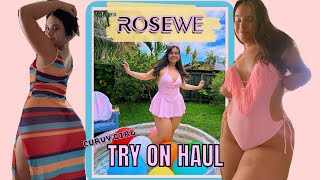 CUTE BIKINIS amp COVERUPS Curvy girl approved  Rosewe Try On Haul [upl. by Sirkin145]