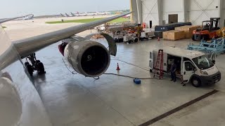 Compressor Wash on Boeing 767300 [upl. by Renata]