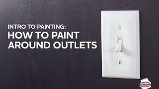 Glidden Paint  How to Paint Around Outlets [upl. by Ahteral]